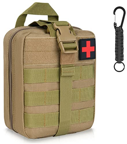 flintronic Smontabile EMT Borsa di Primo Soccorso Sacchetto Emergenza Tattica Medico Pacco per Campeggio Paintball Arrampicarsi Escursionismo