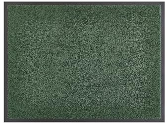 andiamo Verdi Paillasson Anti-salissures pour l'entrée de la Maison - Idéal comme paillasson d'intérieur ou comme paillasson dans l'extérieur Couvert - 80 x 120 cm - Vert foncé 2