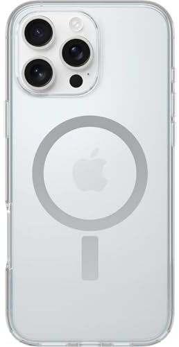 OtterBox Symmetry Series Clear MagSafe Case for iPhone 16 Pro Max, Shockproof, Drop proof, Protective Thin Case, 3x Tested to Military Standard, Clear, Non-Retail Packaging