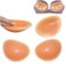 CUKIN 1 Paar Klebe BH Einlagen Silikon Push Up BH-Einlagen Bikini Herausnehmbaren BH EinsäTze Push Up Pads BH Polster Einlagen Silikon BrüSte BH Pads,Orange