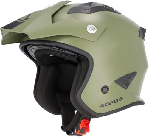 Acerbis Casco Jet Aria 2206 Verde Militar, Talla L