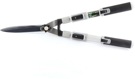 Ciseaux à gazon réglables 200 mm - Outil de jardin avec coupe précise, manche ergonomique et lames en acier pour faciliter l'utilisation