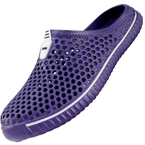 SAGUARO Unisex Zapatillas de Playa Ahueca hacia Fuera Las Jardín Sandalias Clogs Zapatos de Interior Exterior del Deslizador 40EU Morado