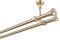 Gardinenstange 16 mm 2-läufig Deckenbefestigung Antik-Gold Metall Neu (200)