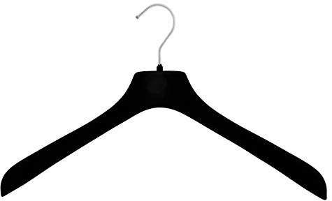 Samt Kleiderbügel für Jacken & Mäntel, 42 cm, schwarz, 10 Stück