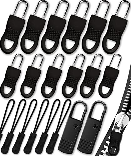 Reißverschluss Zipper, 20 Stück Zipper für Reißverschluss, Reißverschlusss Reparatur set, Reissverschluss Zippers Auswechseln für Jacken, Koffer, Kleidung, Schuhe (3 Stile 4 Größen)