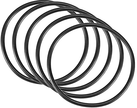 QUARKZMAN 5 Stücke Nitrilkautschuk Nitrilgummi Dichtung O-Ringe 66mm x 60mm x 3mm für Wasserhahn Klempner Reparatur Dichtung Verbindung, Schwarz