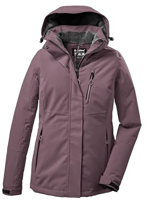 killtec mujer Chaqueta funcional/chaqueta de invierno con capucha desmontable KOW 140 WMN JCKT, mallow, 38, 37411-000