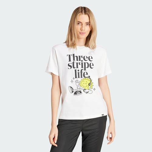 adidas Women's Positivity Graphic TEE, White, S