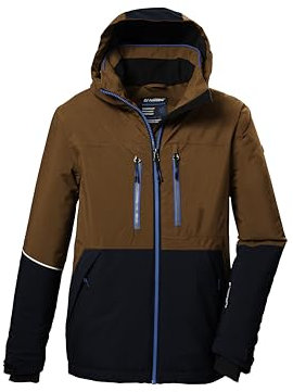 killtec Jungen Skijacke/Funktionsjacke mit Kapuze und Schneefang KSW 388 BYS SKI JCKT, dunkelnavy, 140, 42114-000