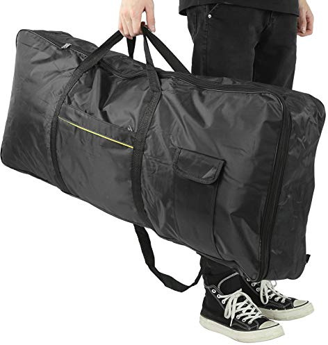61 Bolsa de teclado de teclado, caja electrónica de piano de piano Bolsa de transporte de piano Bolsa de teclado portátil Gig Bag Oxford Black