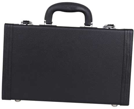 iplusmile Custodia Rigida e Protezione Ottimale per Clarinetto Chiusura Robusta in Nero Piedini Inferiori, Design Semplice ed Elegante per Trasporto