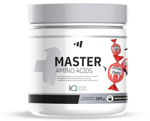MASmusculo - 9 Aminoácidos Esenciales - Complejo EAA en Polvo 300g - Recuperador Muscular - Mayor Rendimiento Físico - Energía - Master Amino Complex - Sabor Drácula Cherry