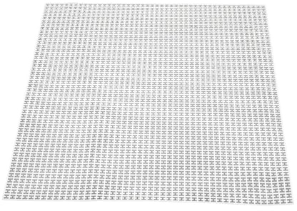 FashionCha Tablero de Perlas Fusibles Cuadrado para Artesanía DIY Superficie Pegboard de PVC Adaptable Y Reutilizable Adecuada para Niños Decoración del Hogar Re, Blanco