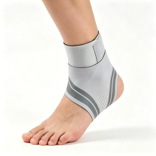 Coogime 2 stycken ultratunna ankelbandage, ventilerande lätt fotbandage | Kvinnor och män flexibelt fotledsbandage för sport och vardag