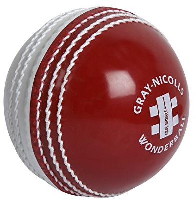 Gray-Nicolls Wonderball Swing Bola de Cricket, Rojo/Blanco, Adulto