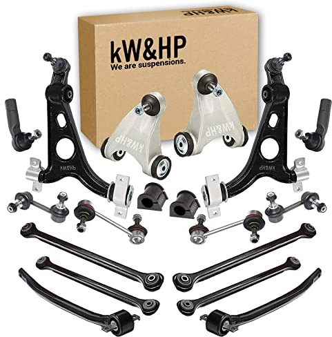KIT BRACCI BRACCETTI OSCILLANTI ANTERIORI E TIRANTI POSTERIORI, 18PZ KIT COMPLETO PER ASSALE ANTERIORE E POSTERIORE 147/156 / GT (BRA418KW)