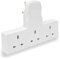 Plug Adapter,3 Way Plug Adapter UK Multi Plug Adaptor,Surge Protector Extension Plug Triple Plug Extender Multiplug Socket Adapter,3 Pin Plug Extension