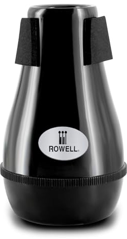 ROWELL Trombone Mute ABS Trombone Mutes Silencer Lightweight Black Trombone Mute Trombone Mutes with High Density Sponge Interface,Mute for Teaching and Learning Trombone