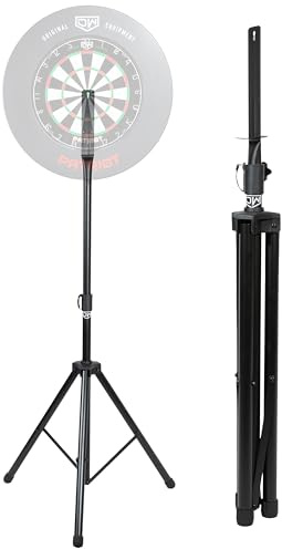 DW Powerplay Portable Dartboard Stand | Dart Board Stands, Portable Dartboards Holder, Metal Tripod for Indoors & Outdoors, Adjustable Height