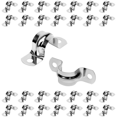 JDHGSHL 30Pcs 3/4 Inch Stainless Steel Conduit Clamps