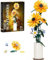 BlockPro Upgrade Sunflower Building Set for Adults Teens, Botanical Collection Flower Bouquet with Vase, Gift for Birthday Mother's Day Anniversary, Pretty Home Decor for Flower Lovers (821pcs)