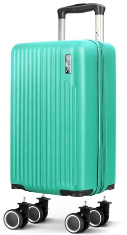 LUGG 40cm Vacay Suitcase, ABS Hard Shell Cabin Luggage with Aluminium Trolley Handle, 360° Spinner Wheels, Water-Resistant & Durable, Ryanair Underseat Compatible Travel Bag (40x30x20cm)