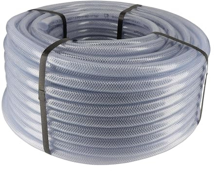 Tuyau flexible aspiration 50m - Tuyau spiralé PVC - Renforcé fil polyester - Tuyau liquide alimentaire - Fabrication française - Diamètre 16 mm mm