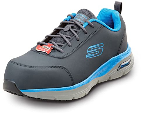 Skechers Men's Arch Fit Oxford, Navy Blue, 8 UK