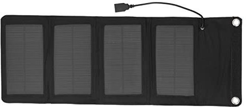 Solarladdare bärbar vikning hög effektivitet 7W USB -utgångsmonokristallin kiselpanel för utomhus campingbilar båtar 20 x 7,4in