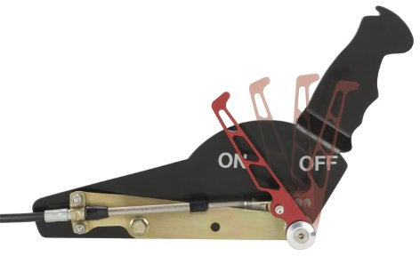 Lokar 1330023 Vari-Mount Interior Battery Disconnect Lever Kit for B&M Pro Ratchet, TCI Thunder Stick, TCI Outlaw, TCI Lightning or Can Be Mounted to the Floor