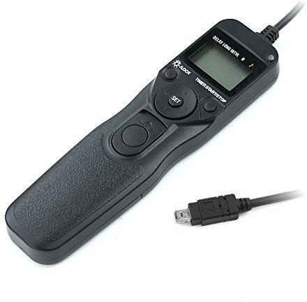 CELLONIC Control Remoto Compatible con - Disparador Temporizador MC-DC2 Liberación/Disparador cámara, Mando a Distancia, Camera Remote Control Shutter Release