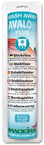Madeira Stickvlies Stabilisator, Plastic, Transparent, 3 Länge x 0,3 Meter Breite