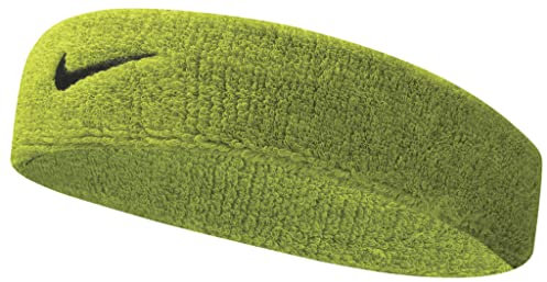 Nike Unisex Erwachsene Swoosh Headband/Stirnband, Grün (Atomic Green/Black), Einheitsgröße