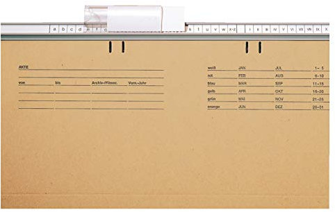 Leitz 6124-00-00 Vollsichtreiter, Kunststoff, (B)60 mm, transparent