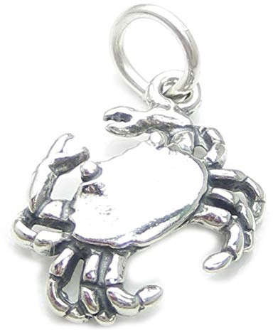Krabben-Sterling-Silber-Anhänger .925 x 1 Krebs Sternzeichen Krabben-Anhänger