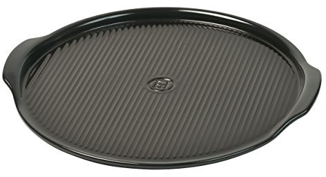 Emile Henry-Pietra refrattaria per Pizza, Colore: Carbone, 37 x 37 x 7 cm