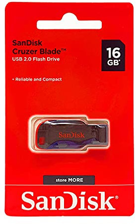 Sandisk SDCZ50-016G-B35 USB 2.0 Flash Drive 16GB Black/Red