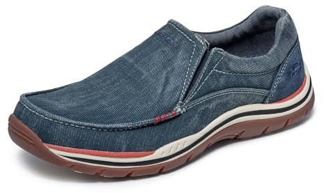 Skechers USA Men's Expected Avillo Relaxed-Fit Slip-On Loafer,Navy,9 Medium US