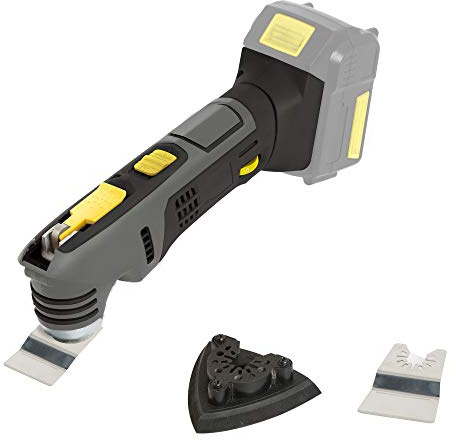 Fartools XF-TOOLS Outils oscillant multifonction sans fil 18V, oscillation 5000-15000tr/min, changement spatules/lames sans outil. Vendue sans batterie