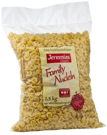 Jeremias Schneckli, Family Frischei-Nudeln, 1er Pack (1 x 2.5 kg Beutel)