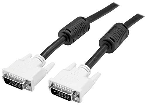 StarTech.com 10m DVI-D Dual Link Cable - Male to Male DVI-D Digital Video Monitor Cable - 25 pin DVI-D Cable M/M Black 10 Meter, 2560x1600 (DVIDDMM10M)