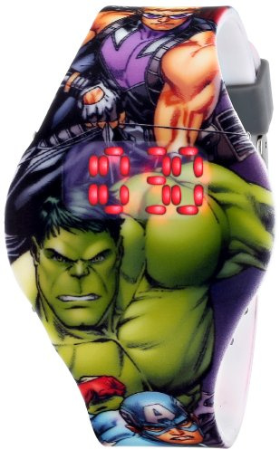 Marvel The Avengers Kids' AVG1518 Digital Display Analog Quartz Grey Watch