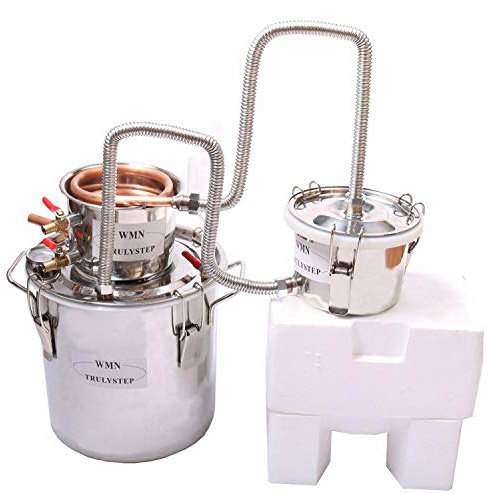 3 vasetti fai da te da 2 litri 10 litri di rame alcool Moonshine Still Spirits caldaia acqua olio distillatore kit birra