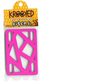 Krooked Riser Pads 1/8 Hot Pink - Single Set