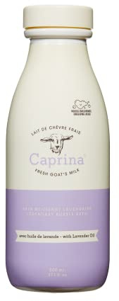 Caprina by Canus Legendary Bubble Bath with Fresh Canadian Goat Milk Gentle Soap Moisturizing Vitamin A, B2, B3 More, Lavender Oil, 27.1 Fl Oz