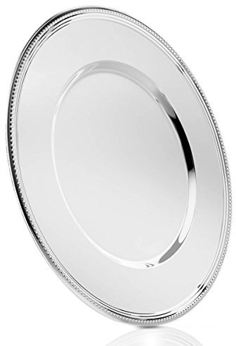 Zilverstad - Assiette Parel 33 cm couleur argent