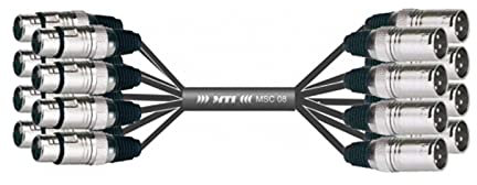 MUSIC STORE Multipaire Studio/Eco 8/XLR-XLR 3 m/XLR femelle > XLR mâle - Câble multiconducteur analogique