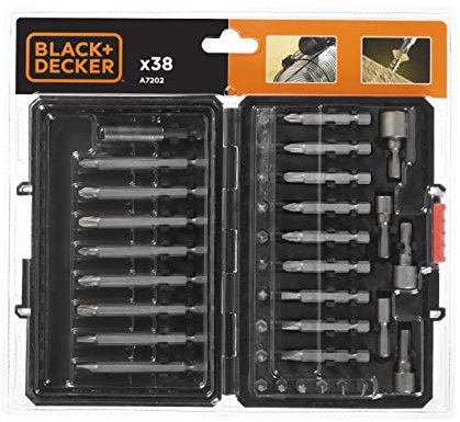 Black + Decker A7202 Screwdriver Bit Set 38-Piece