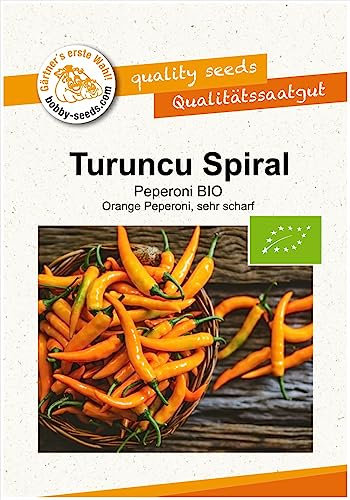 BIO-Paprikasamen Turuncu Spiral Pepperoni Sortenrar. Portion